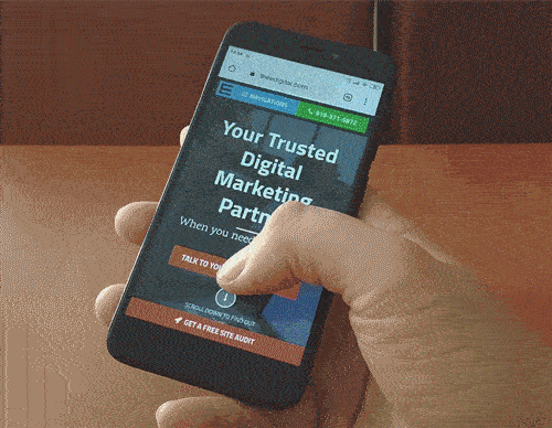 thumb friendly scrolling