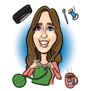 Illustrated caricature of Keri Rosemond